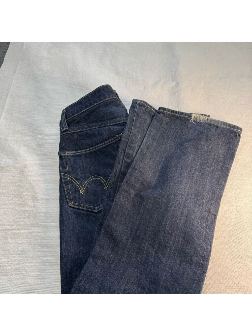 Edwin Japan Dark Blue Straight Fit Jeans 30 - Picture 10 of 11